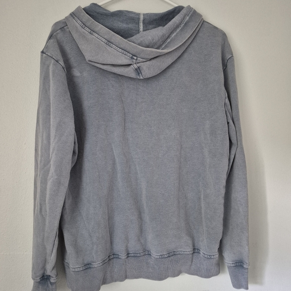Jane And Delancy Acid Washed Blue Comfy Thin Hooded Sweatshirt - Picture 6 of 6